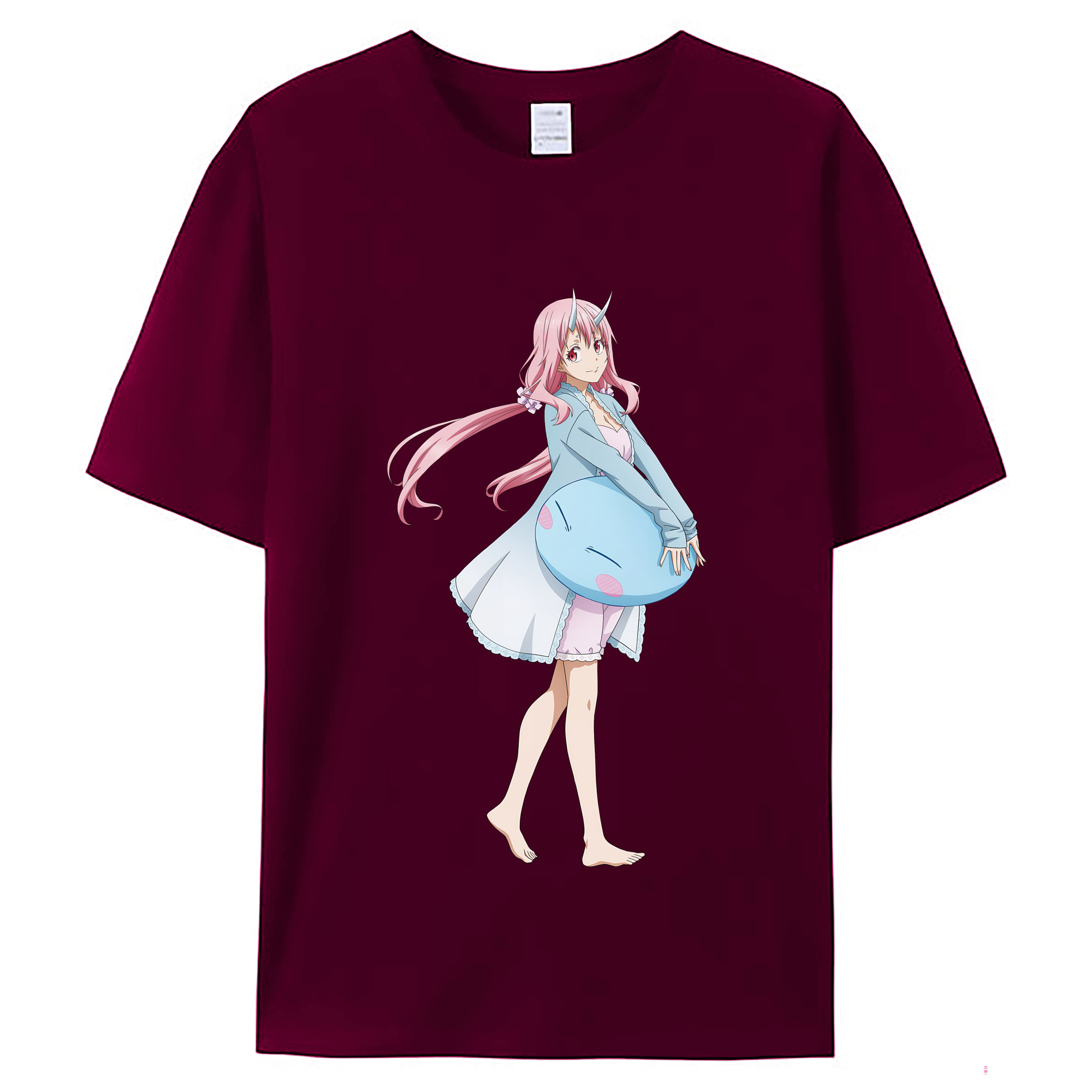 （画像用） 転スラ Regarding Reincarnated to Slime レディースカジュアルプリントTシャツ（綿100％）